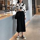 Animal Print Shirt / Midi Skirt