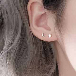 Moon / Star Ear Stud