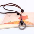 Genuine Leather Pendant Necklace