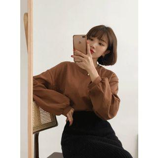 Crew-neck Dolman-sleeve T-shirt