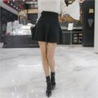 High-waist Knit Mini Flare Skirt