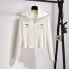 Knit Zip Jacket / Pleated Midi Skirt / Set