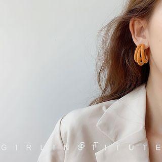 Flannel Layered Hoop Earring