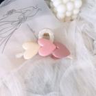 Heart Acrylic Hair Clamp Pink - One Size