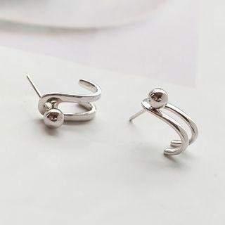925 Sterling Silver Swing Earring 1 Pair - Earring - One Size