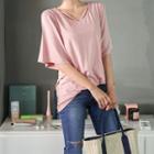 Strappy Round-neck T-shirt