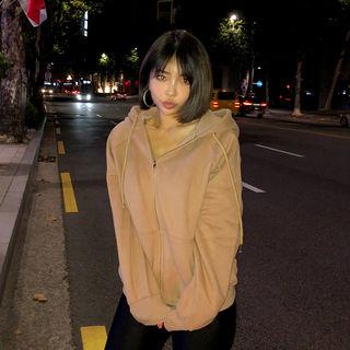 Colored Brushed-lined Hoodie