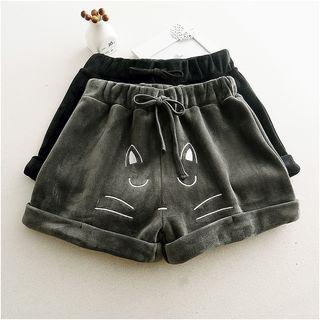 Embroidery Cuffed Shorts