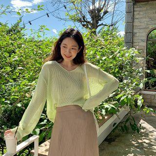 V-neck Looe-fit Summer Sweater