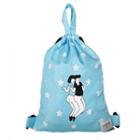 Kiitos Series Drawstring Illustrated Backpack Shake - Sky Blue - One Size