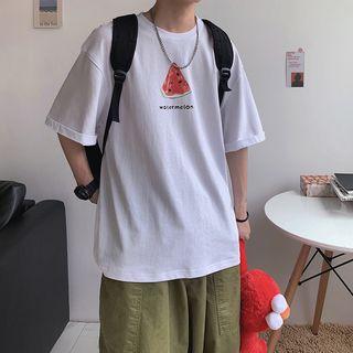 Fruit-print Short-sleeve T-shirt (various Design)