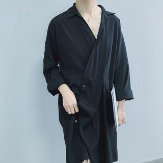 Set: Camisole + V-neck Long Shirt