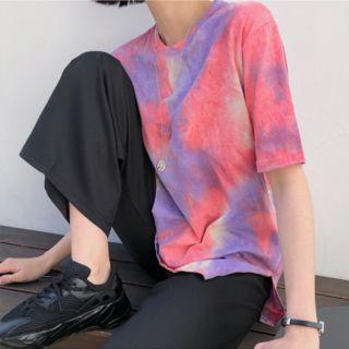 Slit-side Dyed T-shirt