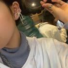 Bow Rhinestone Earring 1 Pc - White - One Size