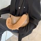 Furry Handle Handbag