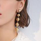Alloy Bead Dangle Earring 1 Pair - As Shown In Figure - One Size