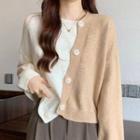 Two-tone Asymmetrical Cardigan