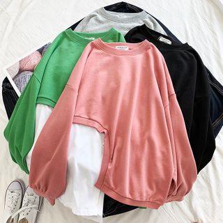 Asymmetric Paneled Pullover