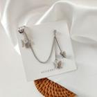 Butterfly Chain Earring 925 Sterling Silver - 1 Piece - As Shown In Figure - One Size