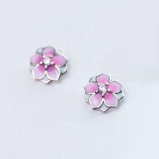 S925 Sterling Silver Flower Earring