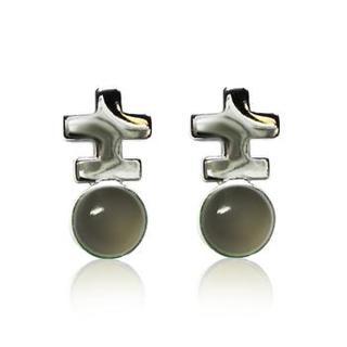 Grey Agate Earrings