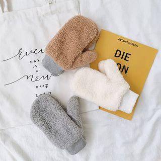 Faux Shearling Gloves