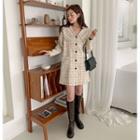 Seam-trim Low-heel Tall Boots
