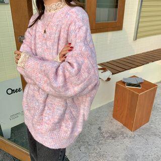 Mock-neck Lace Top / Sweater