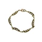 Fashion And Elegant Enamel Pea Freshwater Pearl Bracelet Silver - One Size