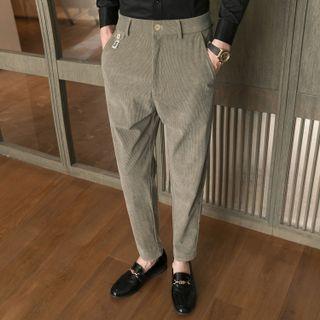 Corduroy Straight Leg Dress Pants