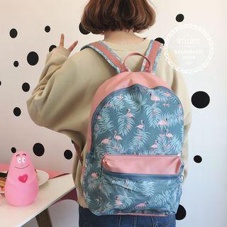 Flamingo Canvas Backpack