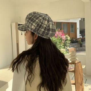 British Plaid Woolen Beret
