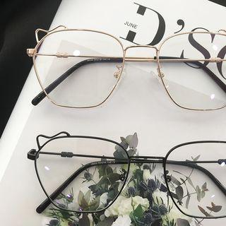 Cat Ear Metal Frame Eyeglasses