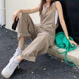 Wide Leg Jumper Pants Khaki - One Size
