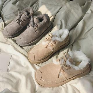 Lace-up Platform Ankle Snow Boots