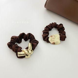 Fabric Metal Hair Tie