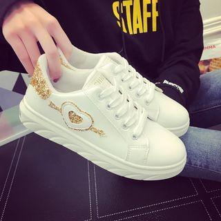 Heart Applique Sneakers