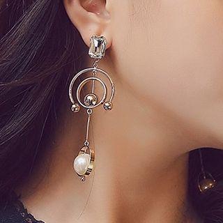 Pearl Statement Hoop Earring