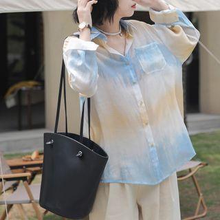 Tie Dye Open Back Shirt