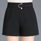 Faux Pearl-accent Shorts