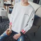 Long-sleeve Stripe-cuff Top