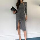 Long Sleeve Round Neck Dress