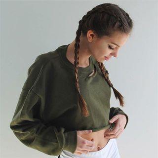 Cropped Cut Out Pullover