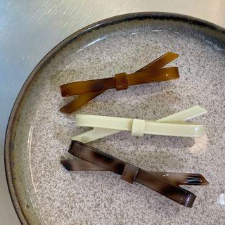 Bow Acrylic Hair Clip