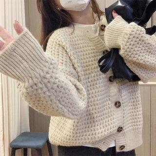 Loose-fit Cutout Cardigan