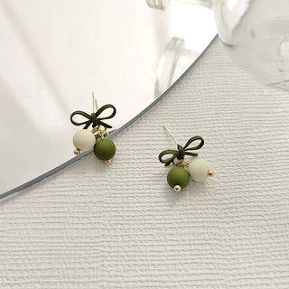 Bow Bead Resin Earring