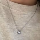 Heart Shell Pendant Stainless Steel Necklace