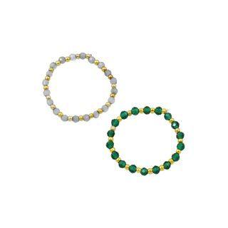 Two-tone Elastic Bead Ring