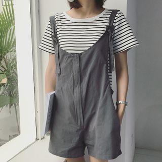 Jumper Shorts / Set: Short-sleeve T-shirt + Jumper Shorts