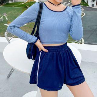 Set: Plain Swim Top + Shorts